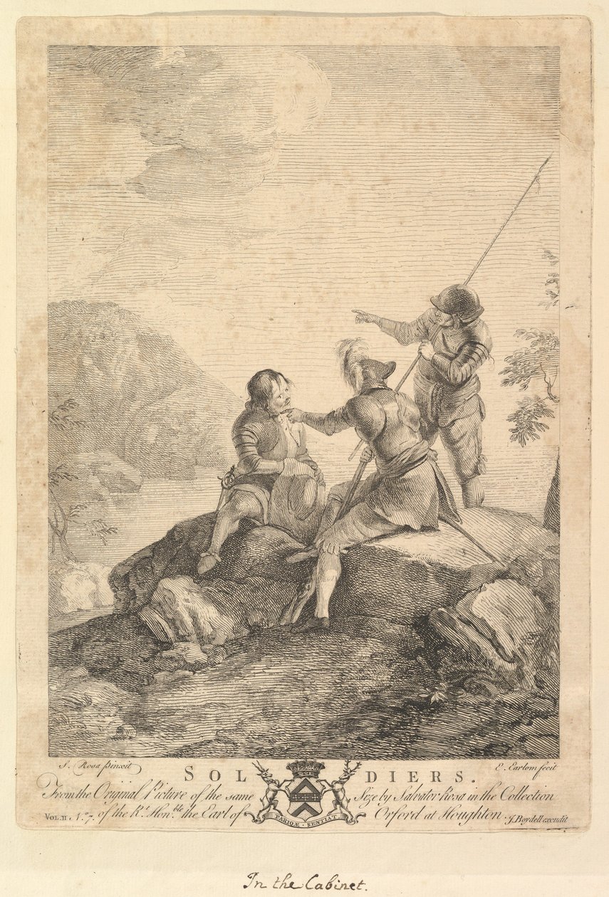 Tres soldados, 1766-67 de Richard Earlom