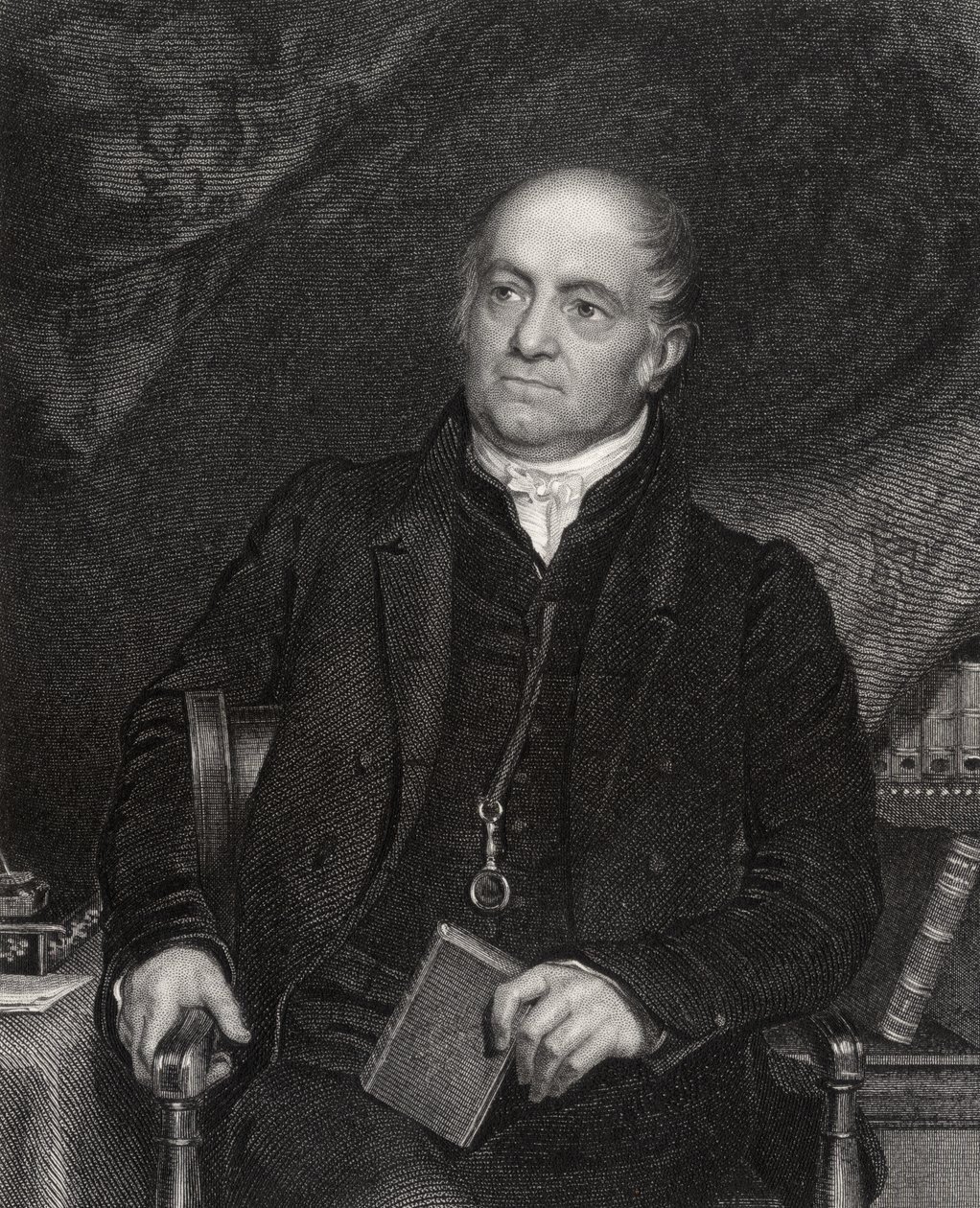 Olinthus Gilbert Gregory, grabado por H. Robinson, de 