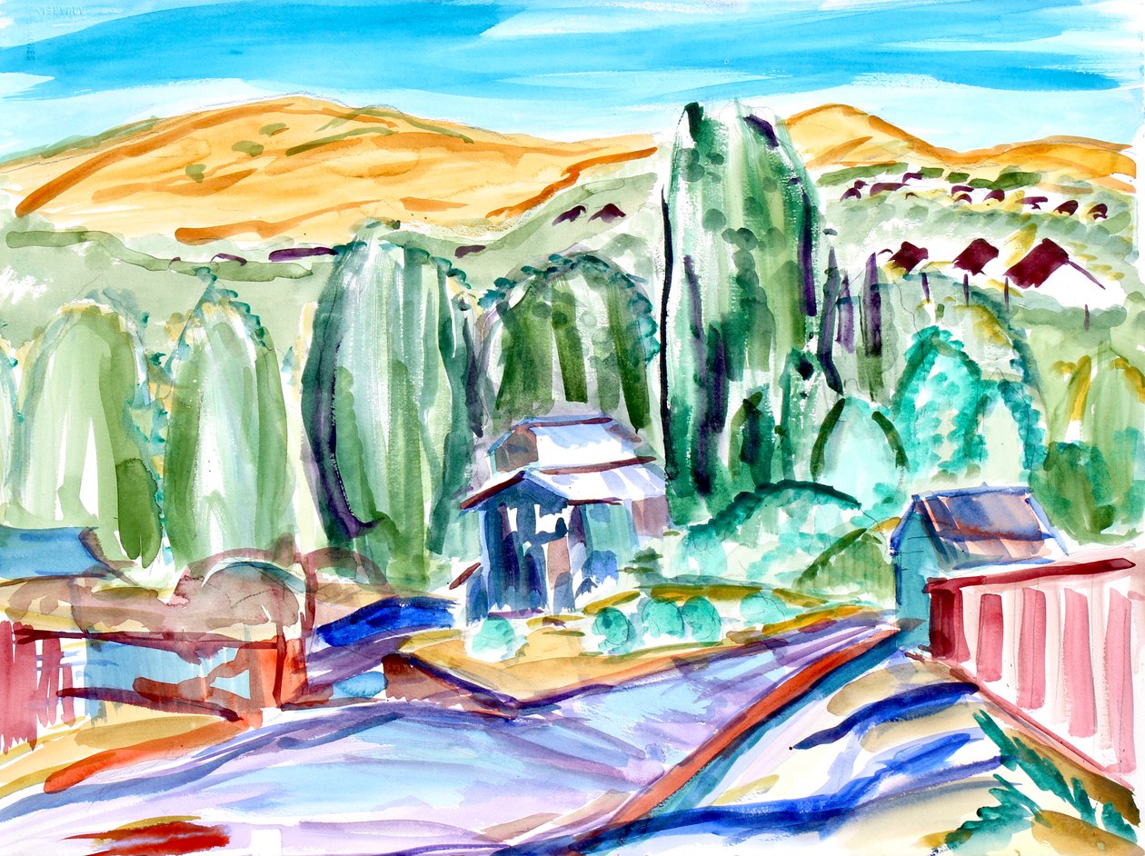 Casas y colinas, 2019 de Richard Fox