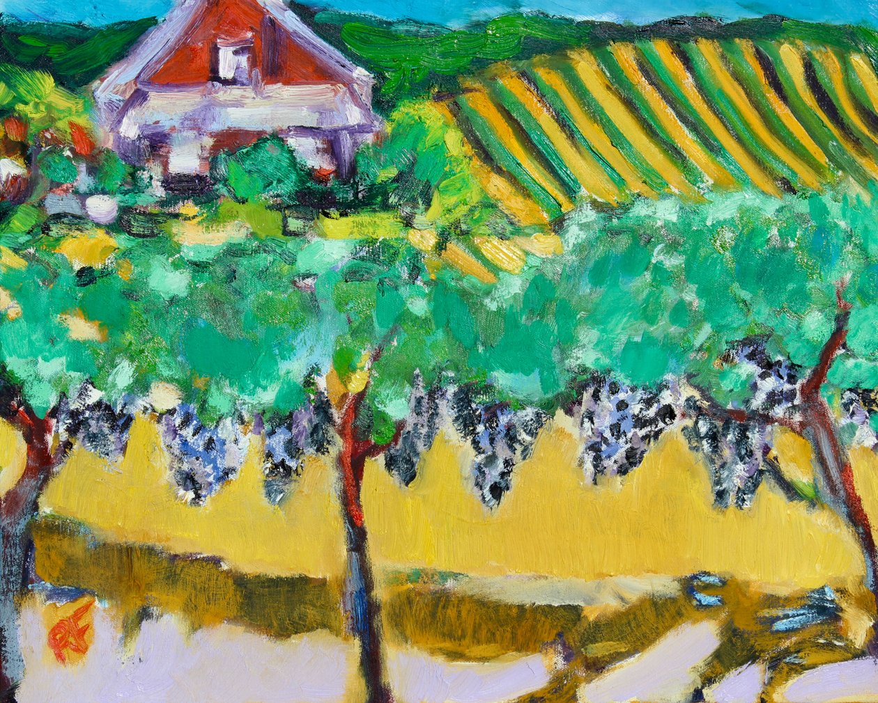 Uvas Merlot, Napa de Richard Fox