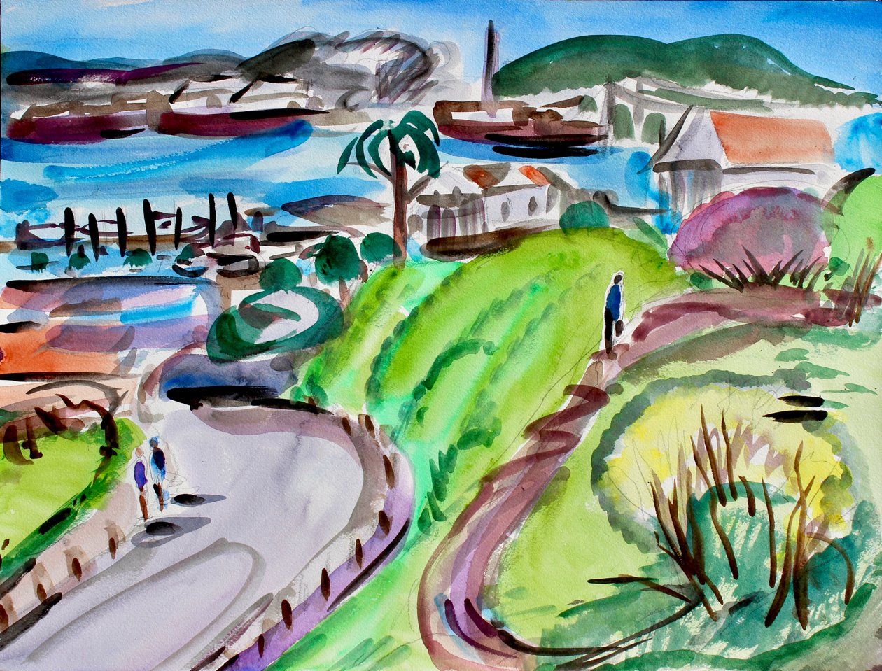 Mirando la bahía de Richard Fox