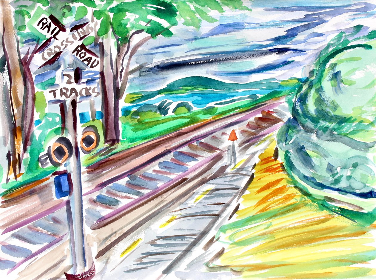 Cruce de ferrocarril, 2020 de Richard Fox