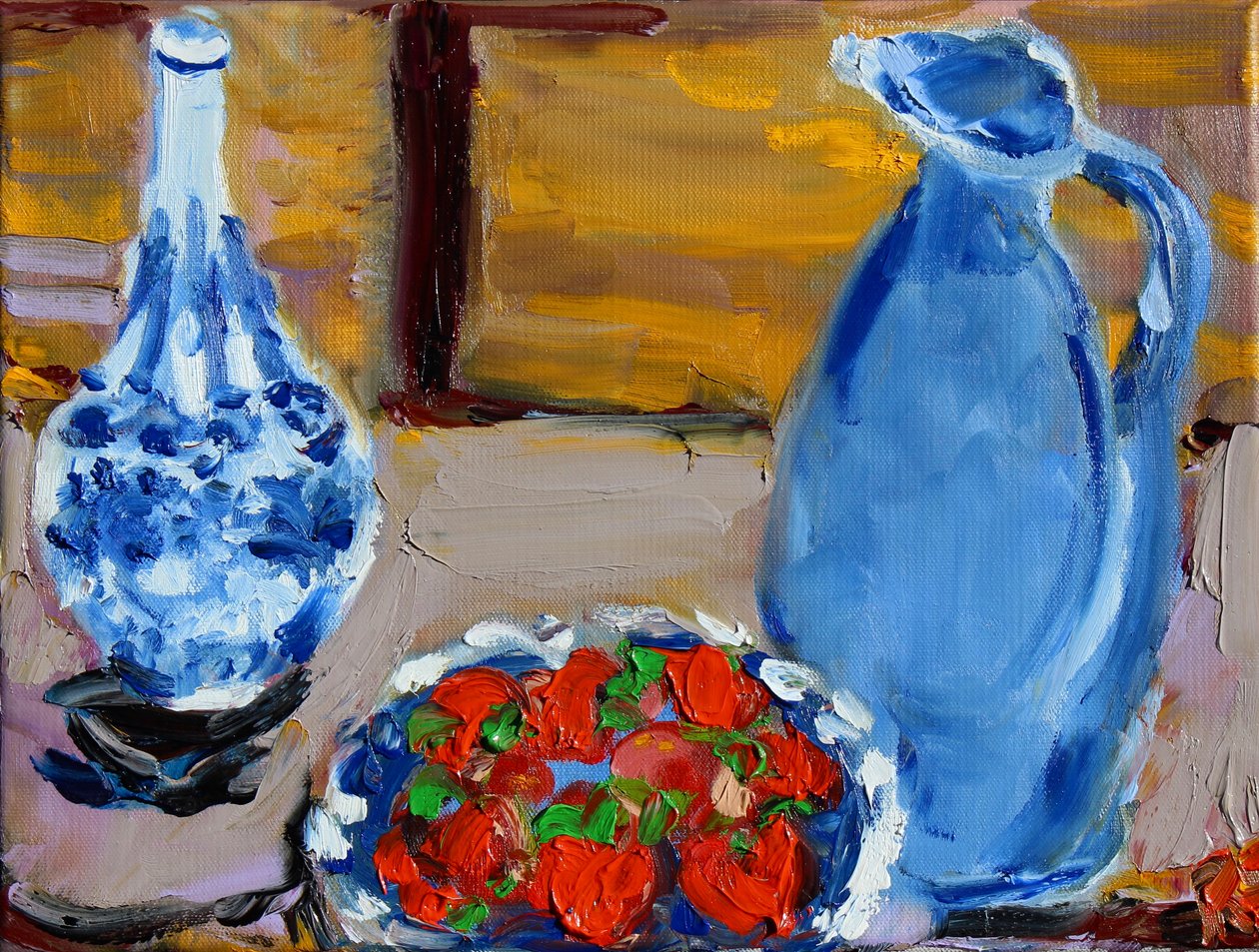 Naturaleza muerta con fresas, 2020 de Richard Fox