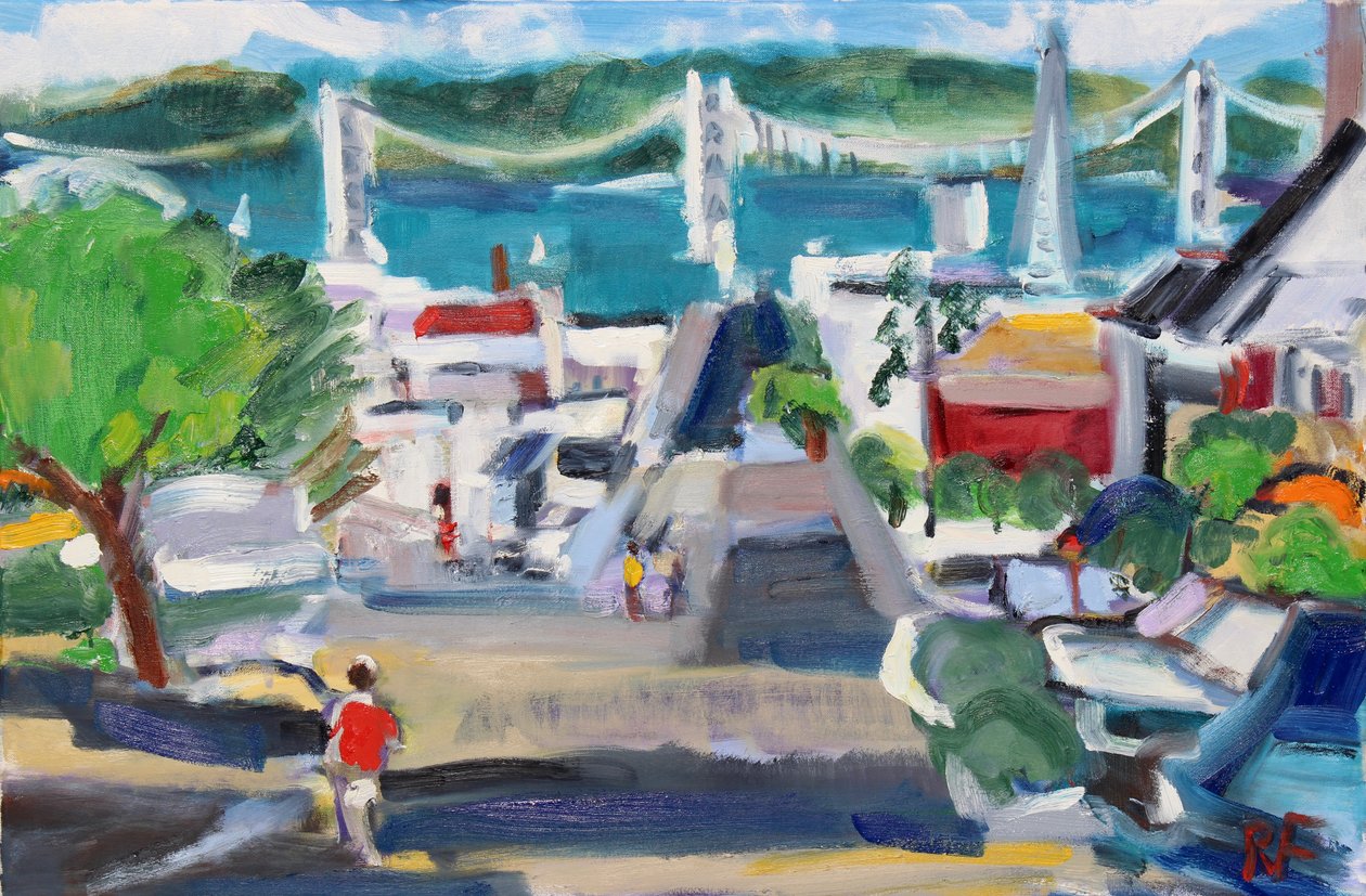 Vista de la bahía desde Russian Hill de Richard Fox