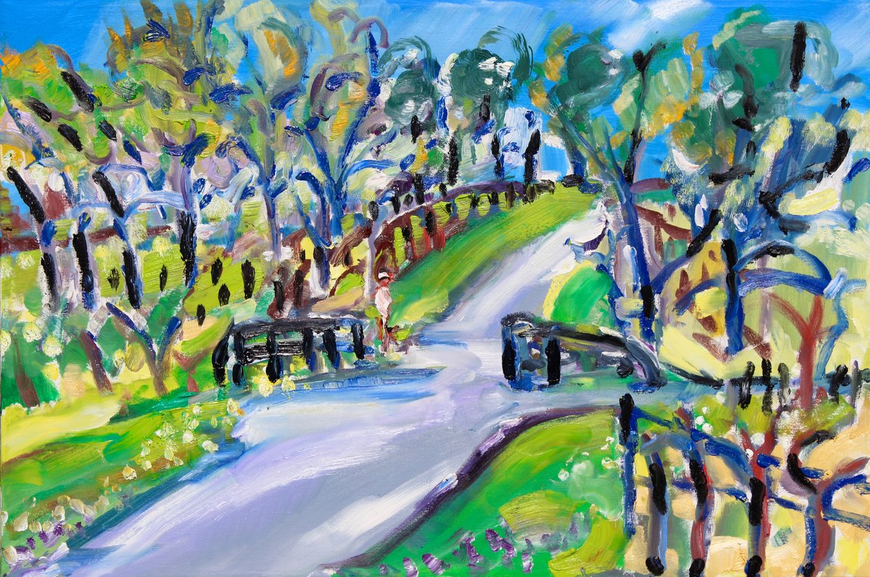 Caminando por la carretera, 2021 de Richard Fox