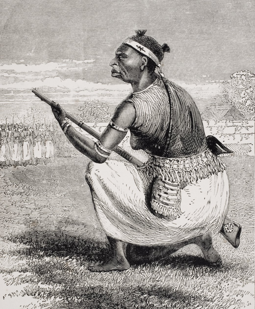 El oficial en jefe de la Brigada de Amazonas de Richards, de 