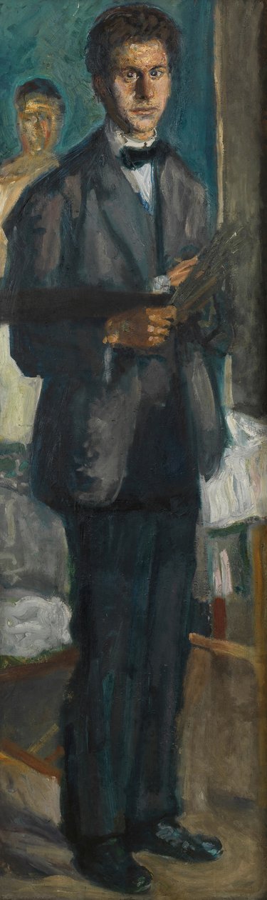 Autorretrato con paleta, 1906-1907 de Richard Gerstl