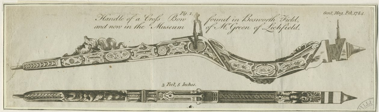 Mango de ballesta: grabado, nd [c 1784] de Richard Greene
