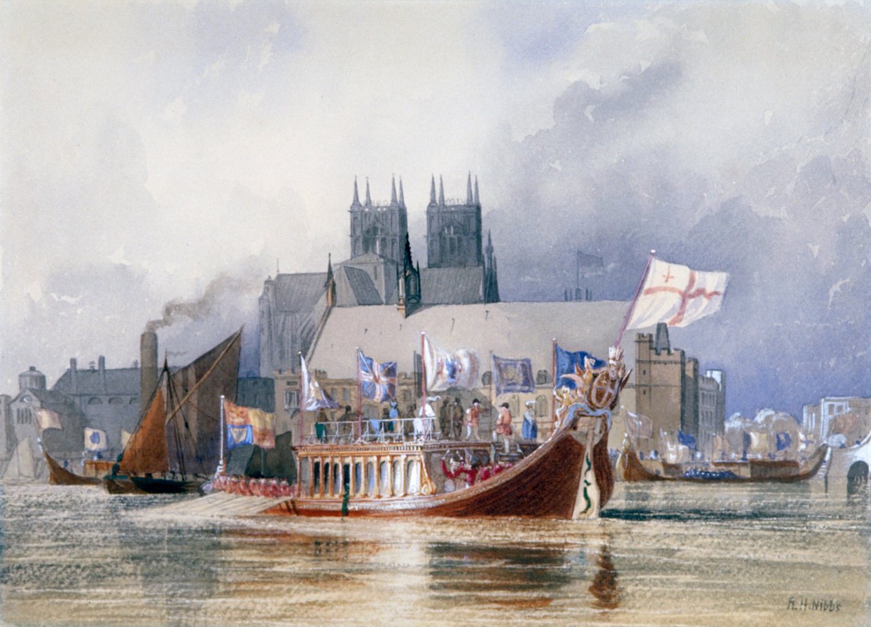 Llegada del alcalde a Westminster de Richard Henry Nibbs