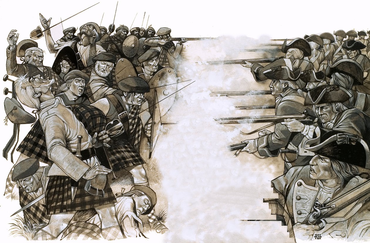La batalla de Culloden de Richard Hook