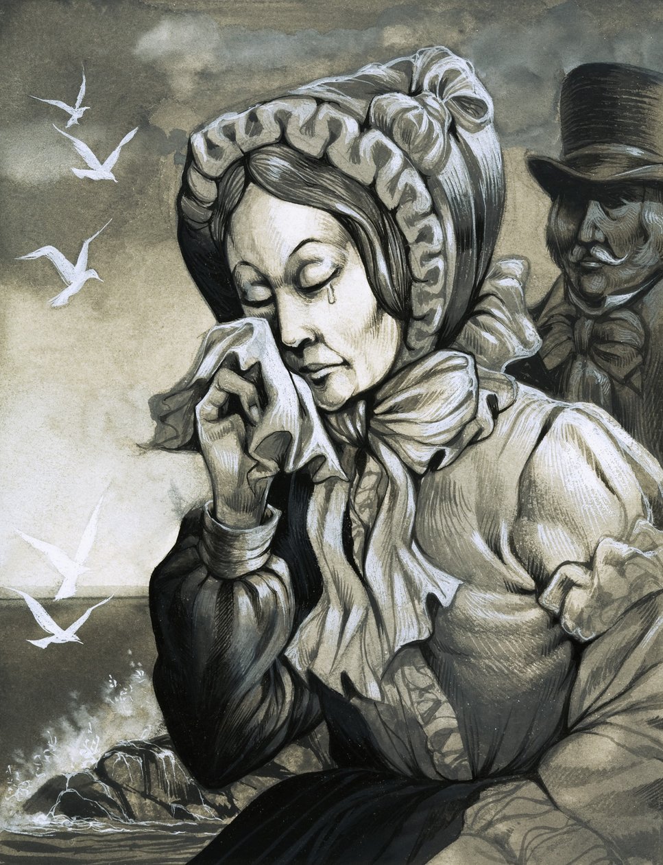 Mujer llorando de Richard Hook