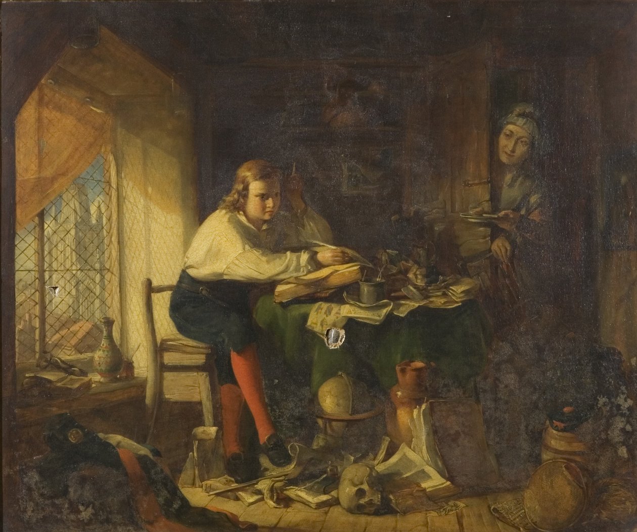 Chatterton componiendo los manuscritos de Rowley de Richard J. Lewis