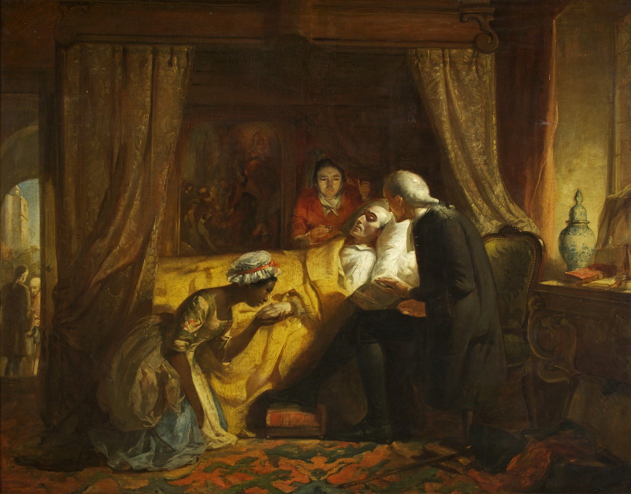 La muerte de Edward Colston, c.1844 de Richard J. Lewis