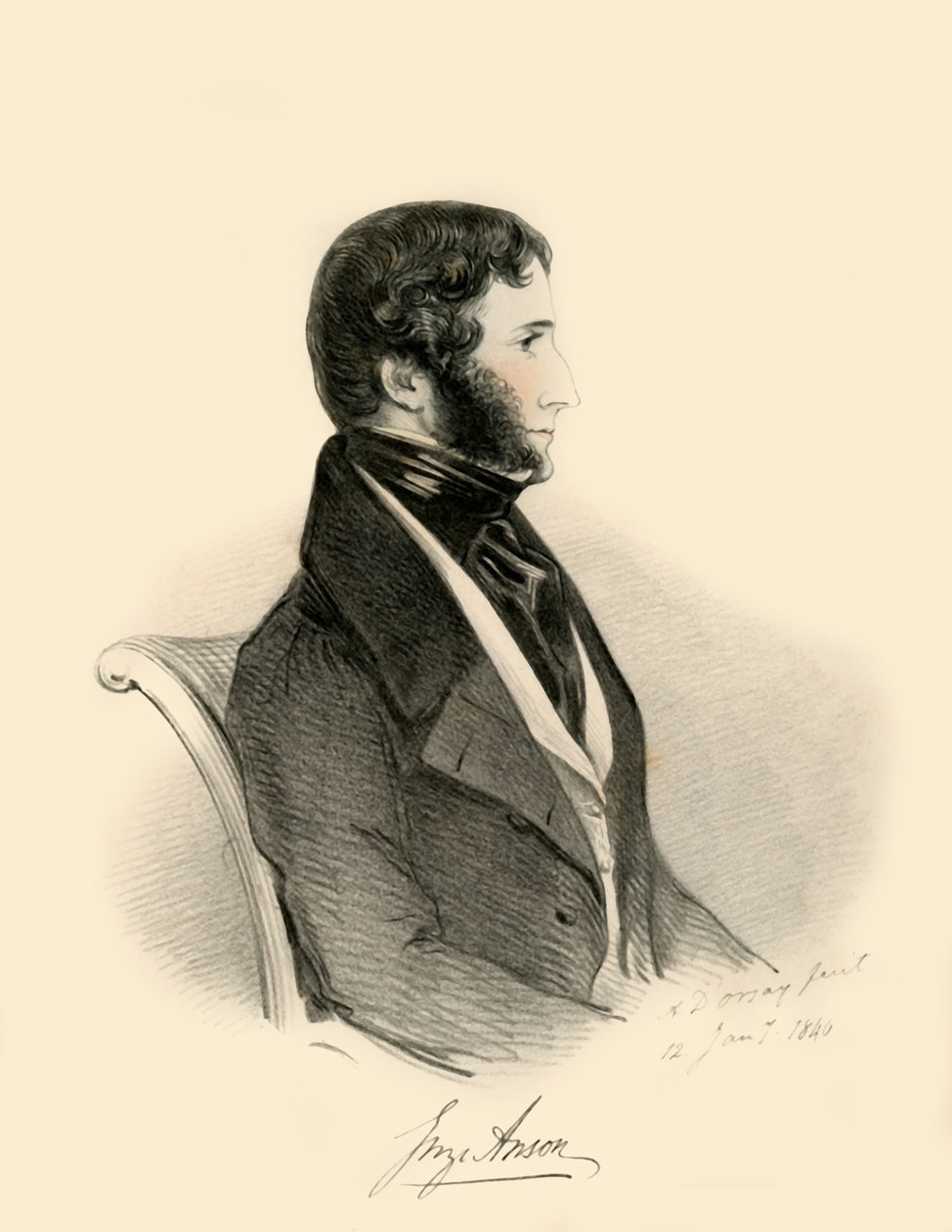 George Anson, 1840 de Richard James Lane