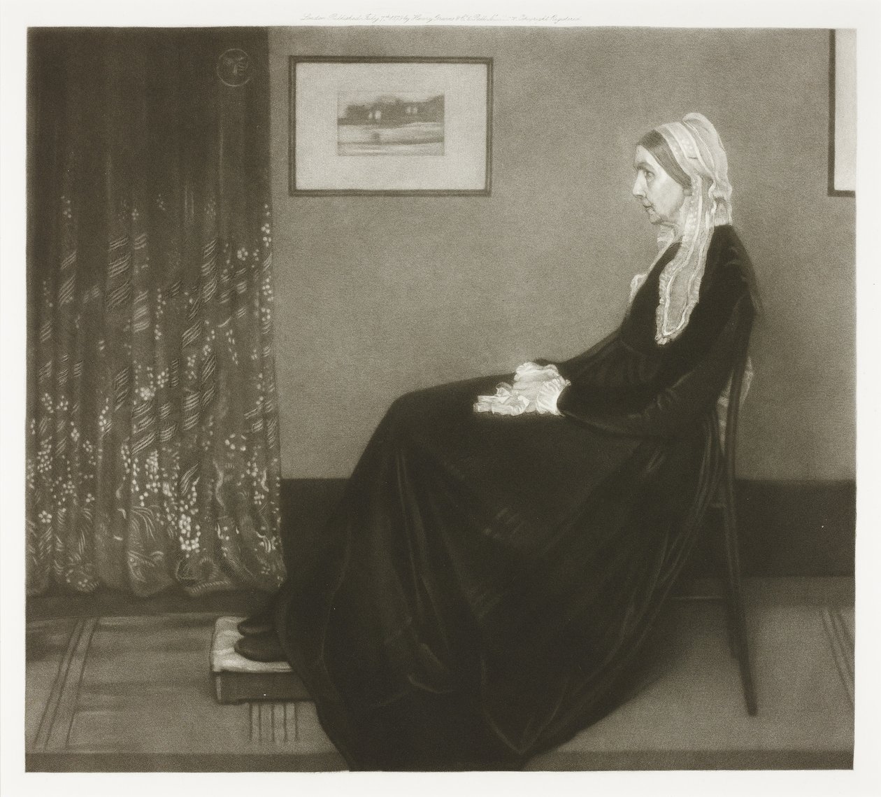 Arreglo en gris y negro nº 1: Retrato de la madre del artista de Richard Josey