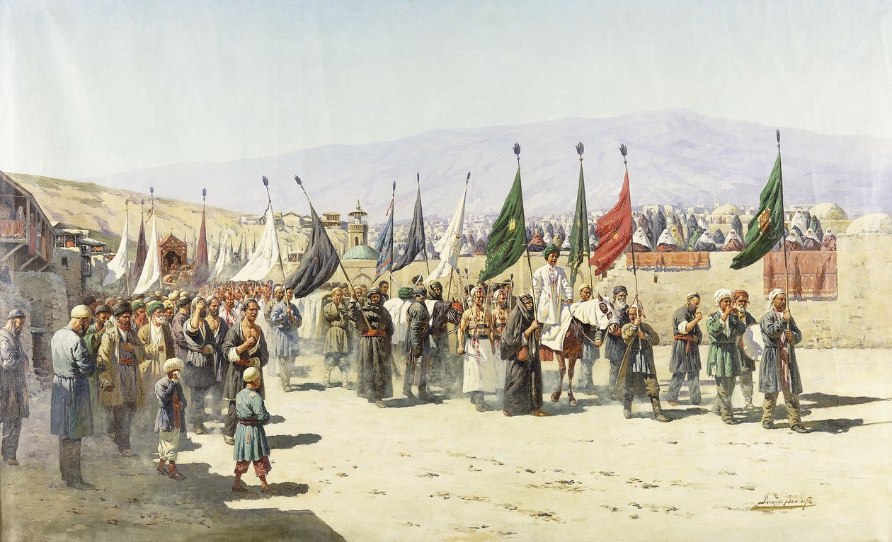 Shakhsei-Vakhsei, Procesión Religiosa de Musulmanes de Richard Karlovich Zommer