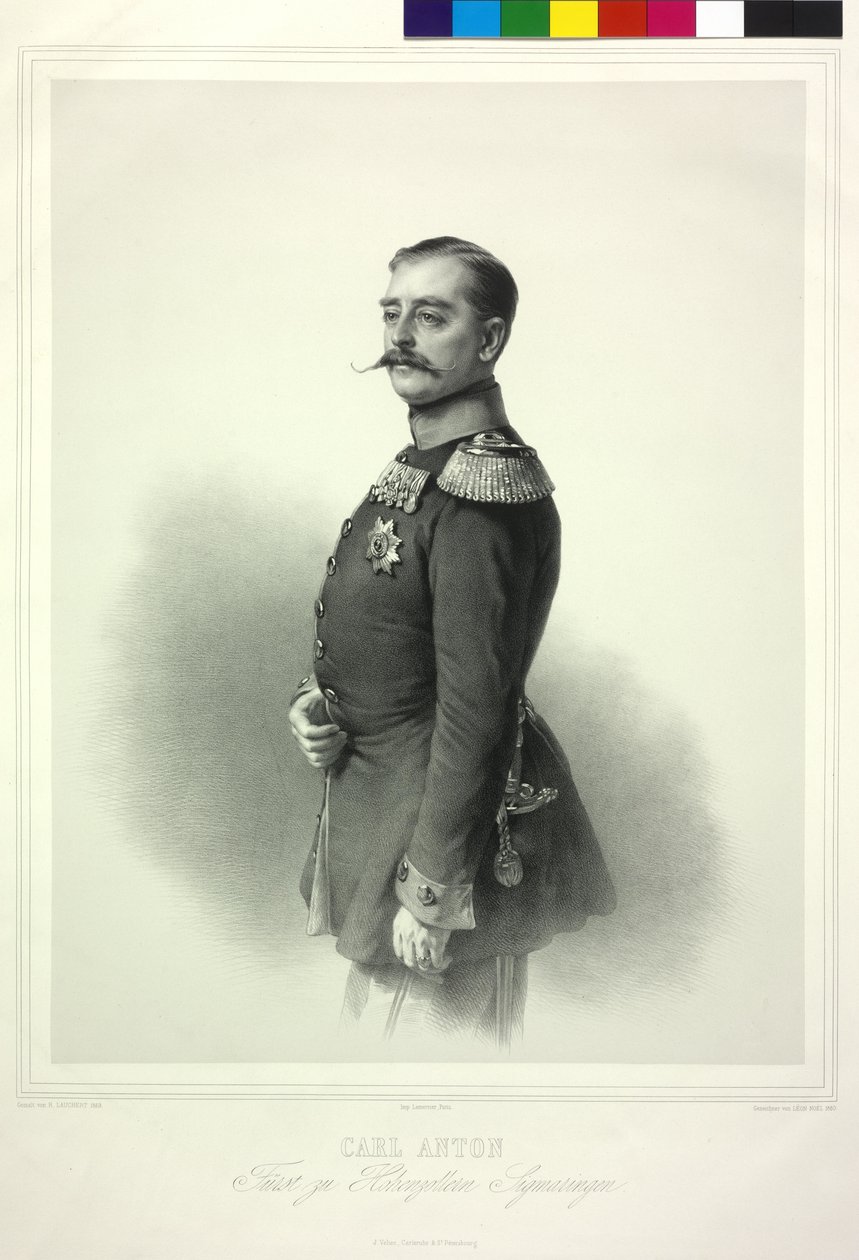 Carl Anton Príncipe de la Casa de Hohenzollern Sigmaringen de Richard Lauchert
