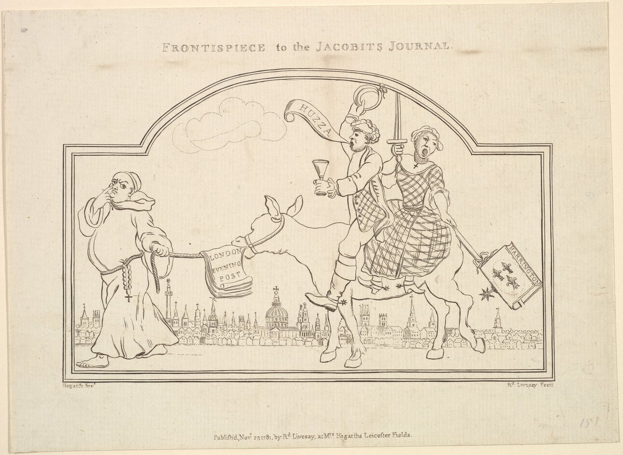 Portada de The Jacobites Journal, 27 de noviembre de 1781 de Richard Livesay