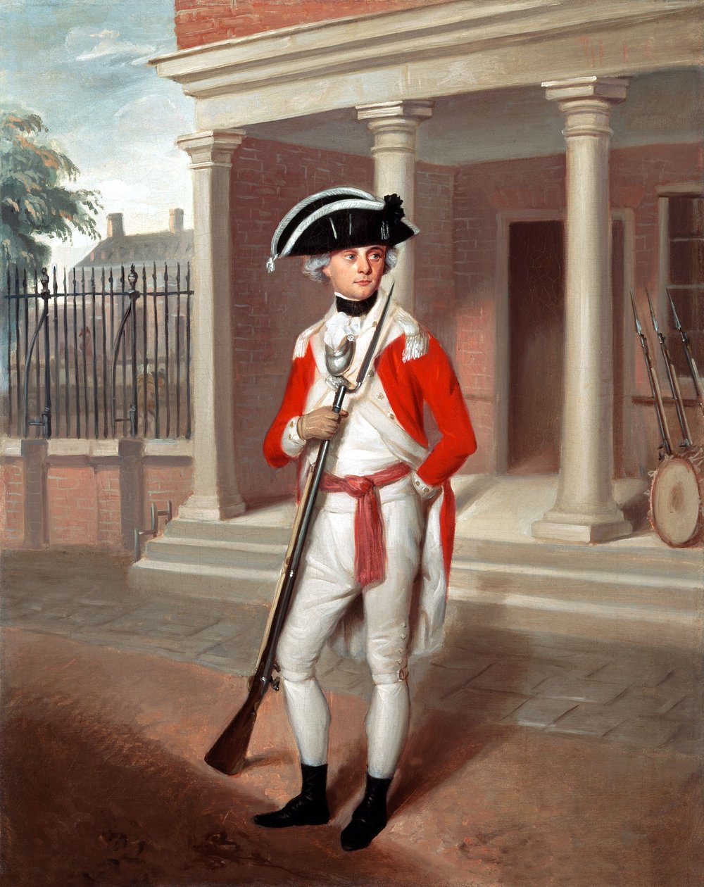Teniente George Belson, Cuerpo de Marines, Chatham, c.1780 de Richard Livesay