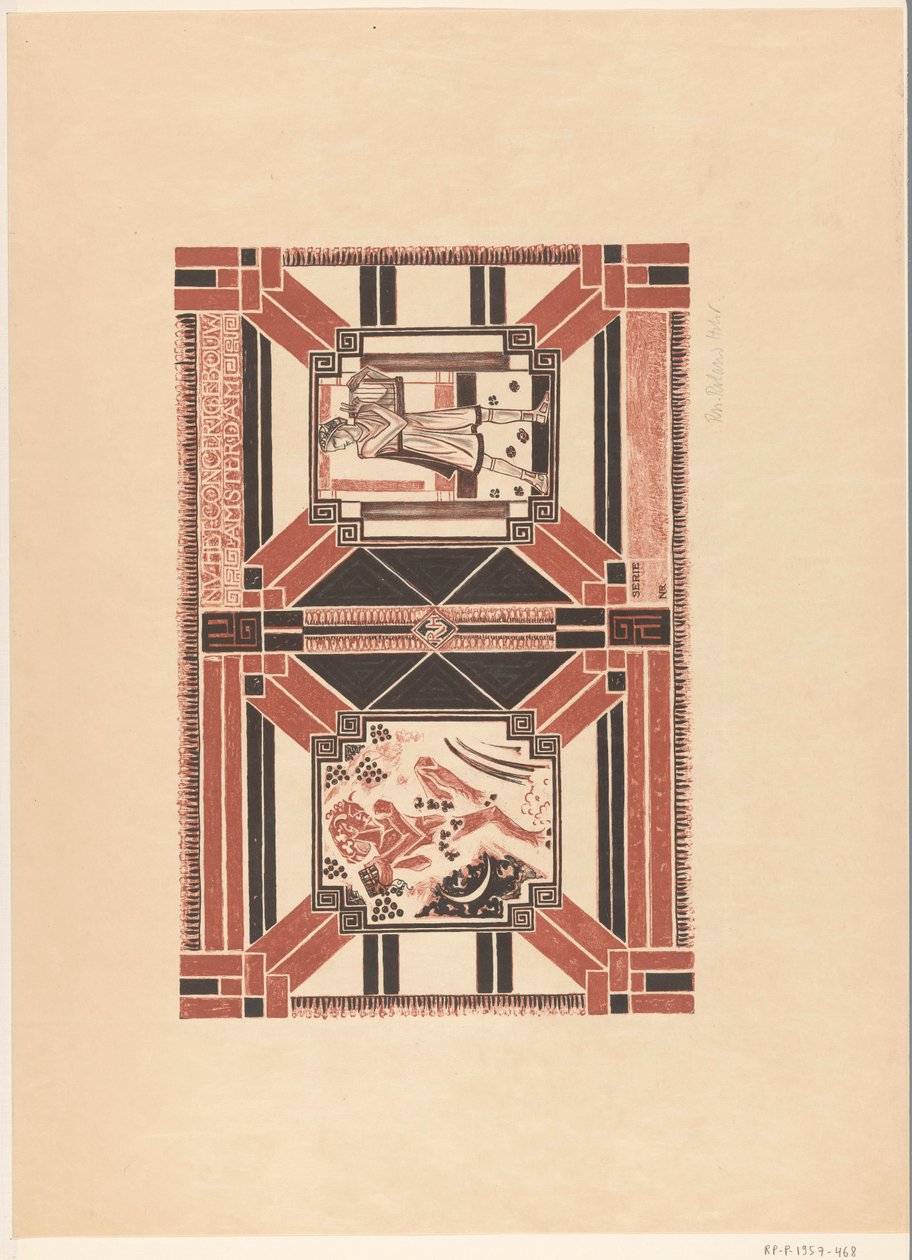 Diseño de portada para: Programa del Concertgebouw de Ámsterdam de Richard Nicolaüs Roland Holst (signed by artist)