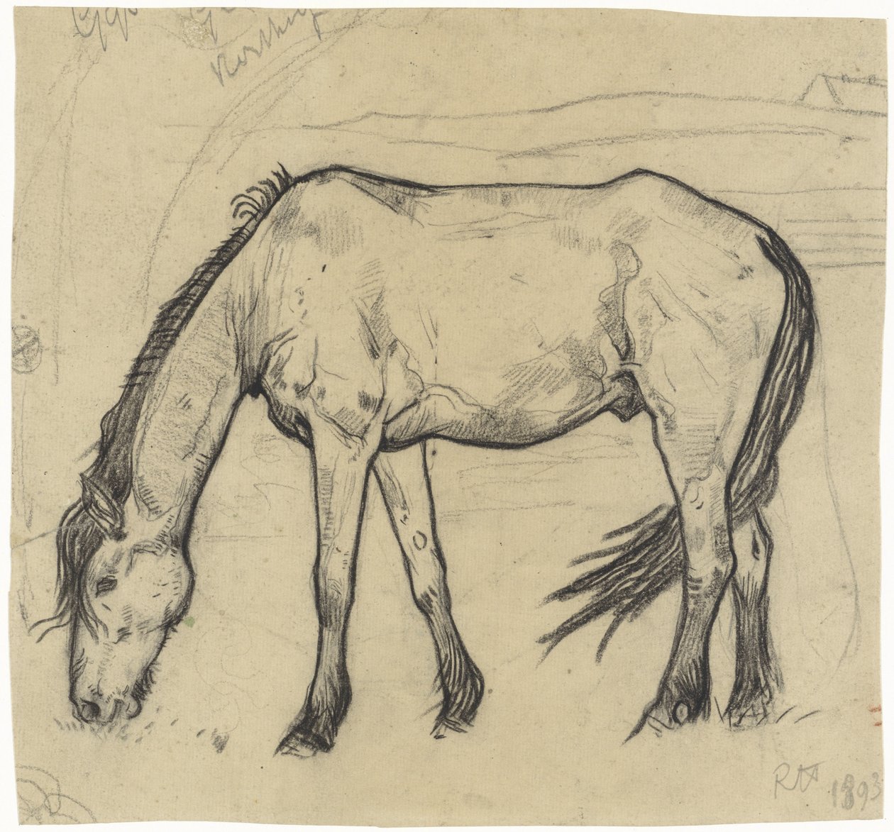 Caballo de pastoreo en Noordwijk de Richard Nicolaüs Roland Holst