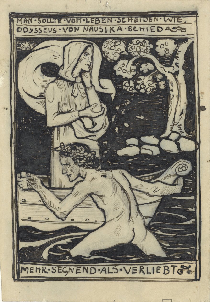 La despedida de Odiseo y Naussikaä de Richard Nicolaüs Roland Holst