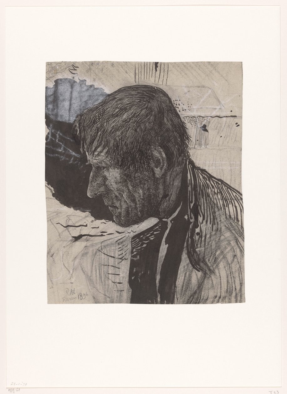 Cabeza de un hombre de lado de Richard Nicolaüs Roland Holst