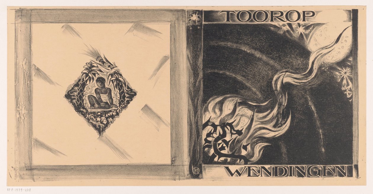 Diseño de portada para: Wendingen, edición de Toorop, 1928 de Richard Nicolaüs Roland Holst