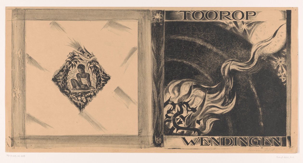 Diseño de portada para: Wendingen, edición de Toorop, 1928 de Richard Nicolaüs Roland Holst