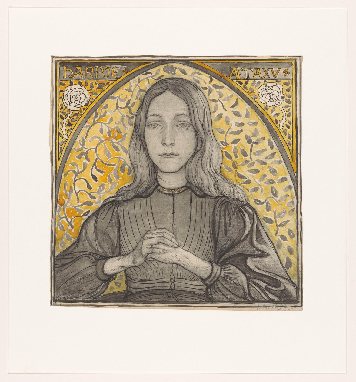 Retrato de Harpje, 15 años de Richard Nicolaüs Roland Holst