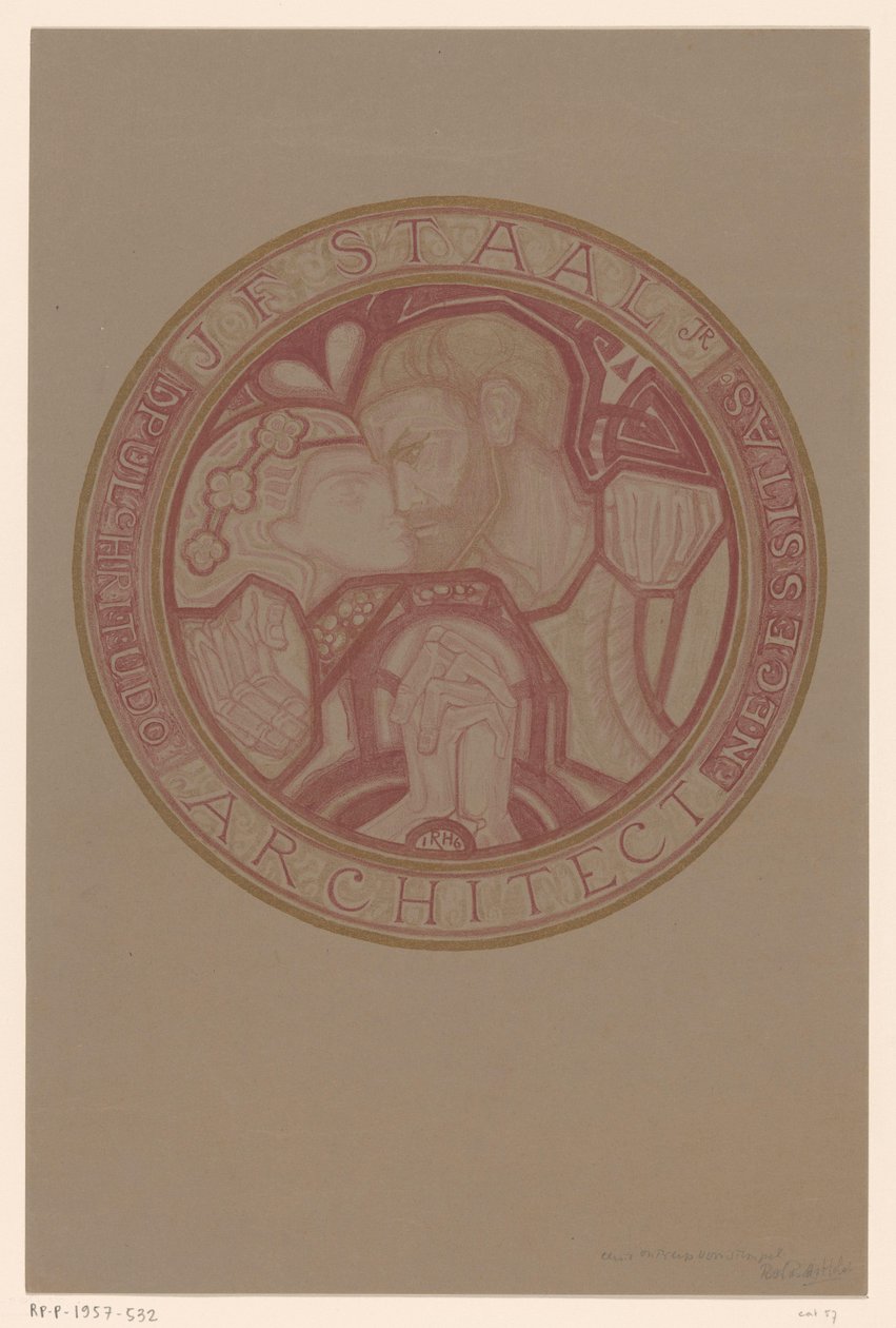 Diseño de sello para: J.F. Staal de Richard Nicolaüs Roland Holst