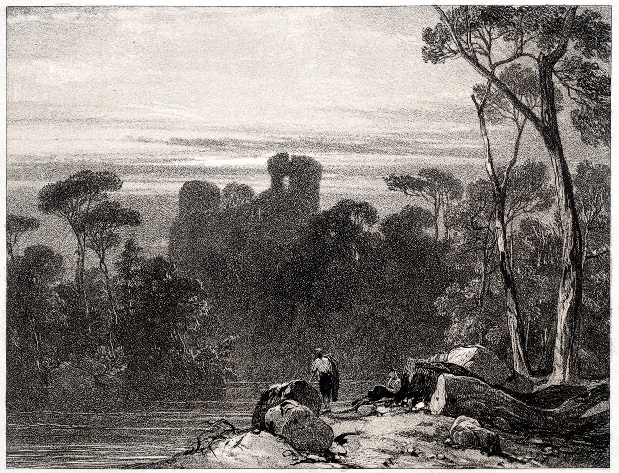 Castillo de Bothwell de Richard Parkes Bonington