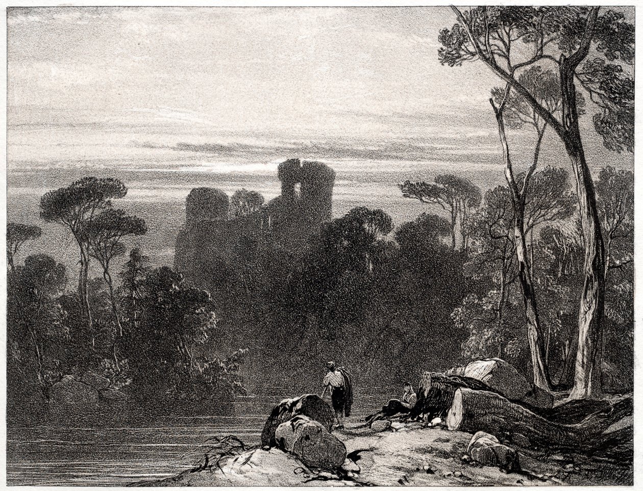 Castillo de Bothwell, 1826 de Richard Parkes Bonington