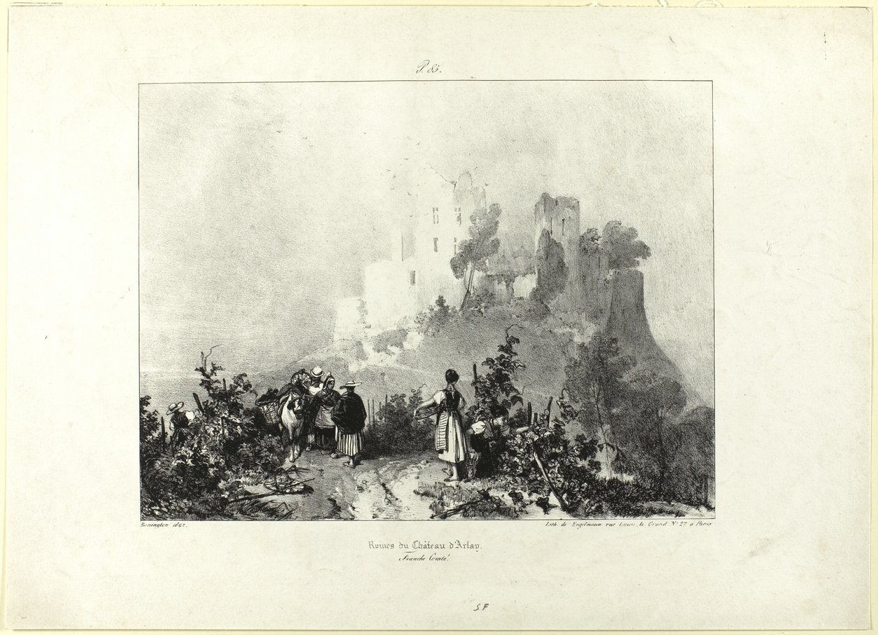 Castillo de Arlay de Richard Parkes Bonington
