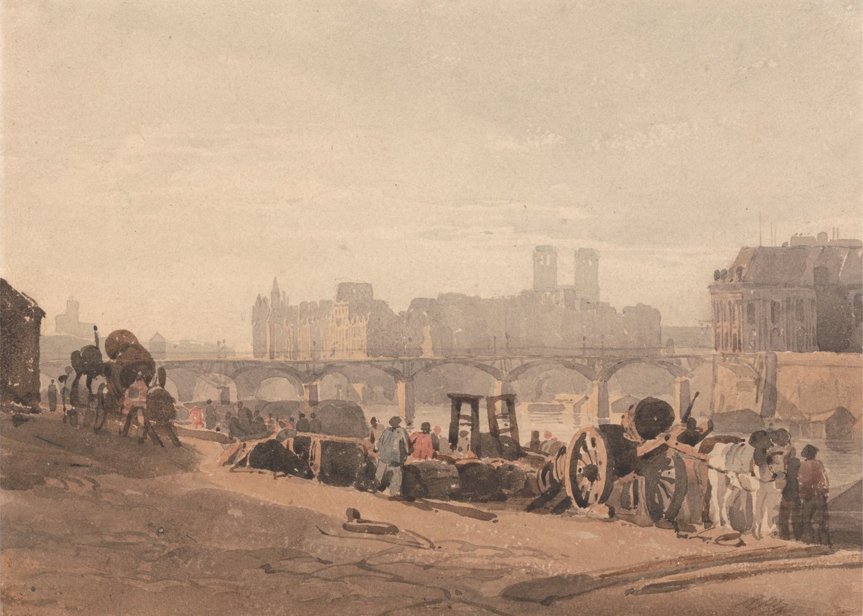 Isla de la Cité de Richard Parkes Bonington