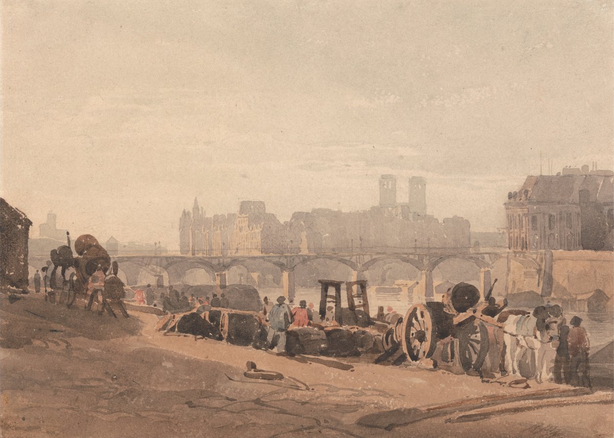 Ile de la Cité de Richard Parkes Bonington