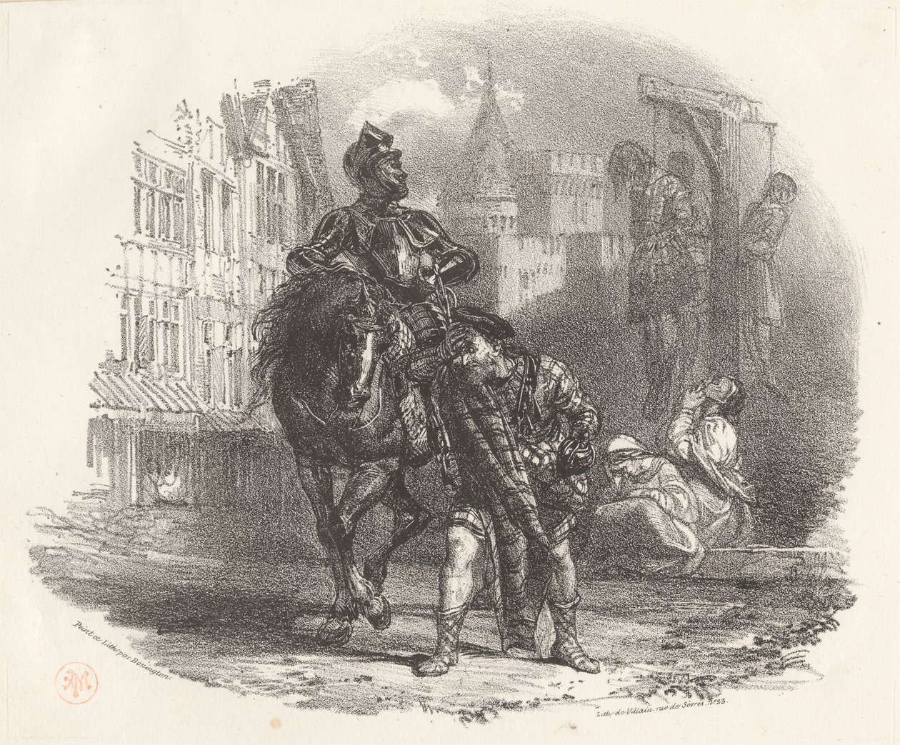 Los ahorcados de Richard Parkes Bonington