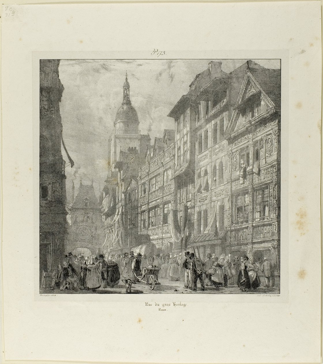 Calle del Gran Reloj de Richard Parkes Bonington