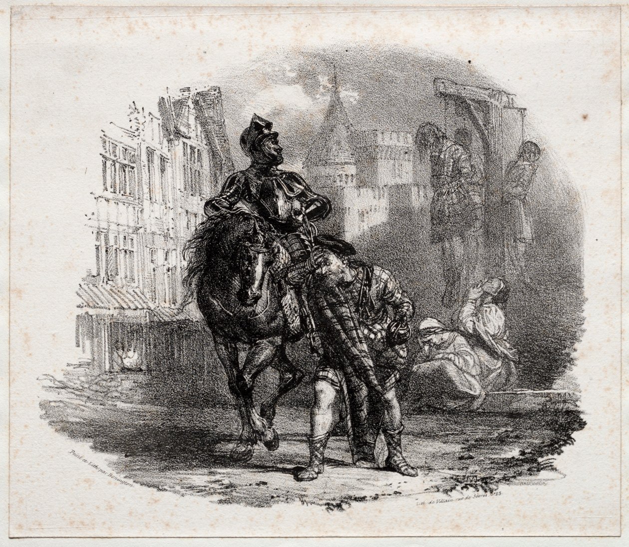 La Fuga del Castillo de Argyle, 1826 de Richard Parkes Bonington