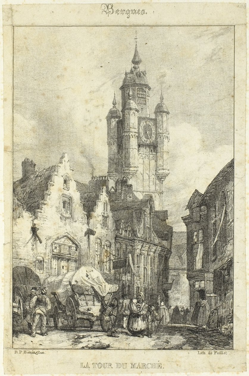 El mercado de la torre de Richard Parkes Bonington