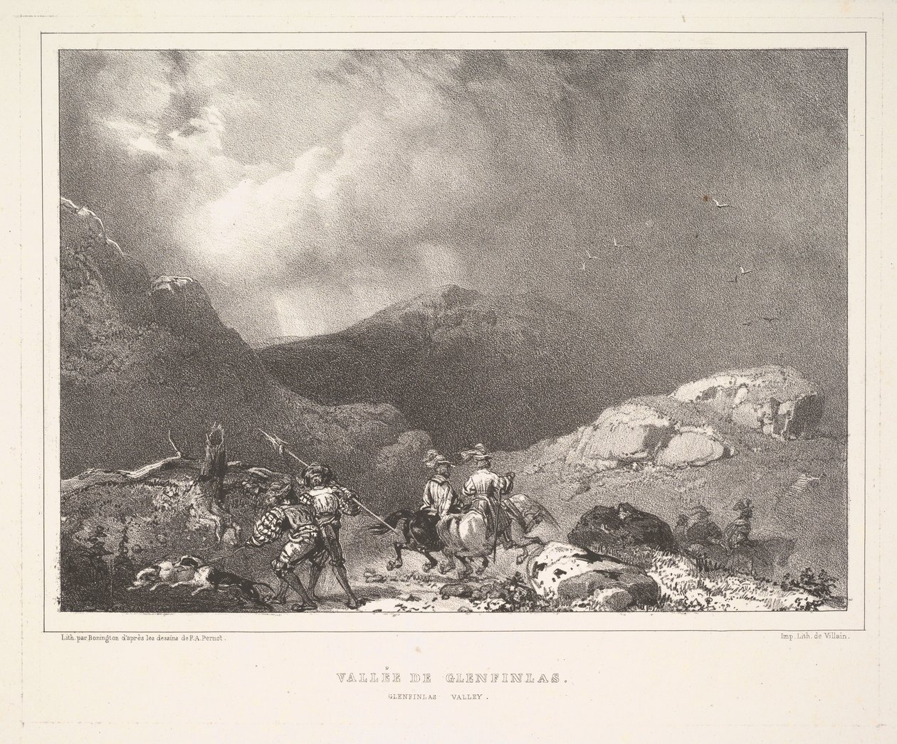 Valle de Glenfinlas, 1826 de Richard Parkes Bonington