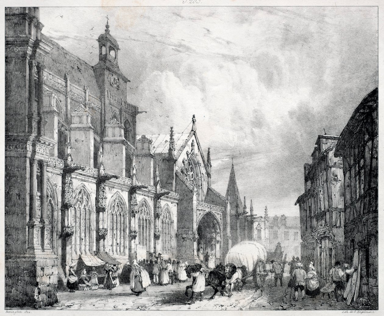 Viajes pintorescos y románticos en la antigua Francia, Normandía..., 1824 de Richard Parkes Bonington