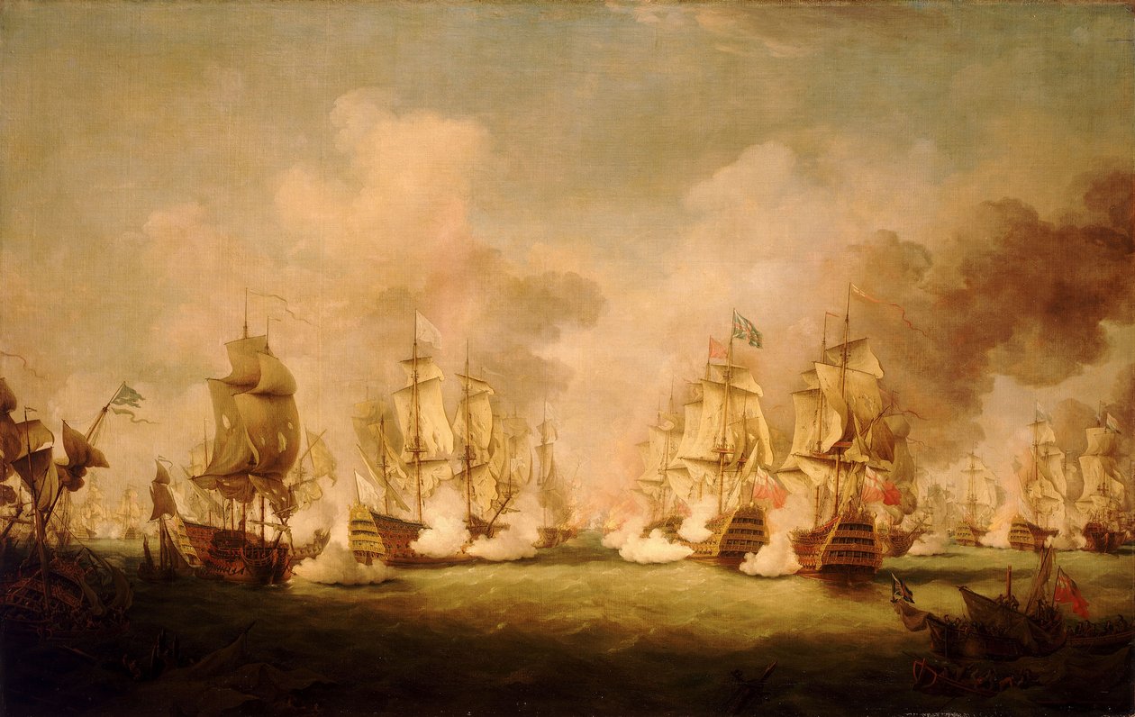 La batalla de Barfleur de Richard Paton