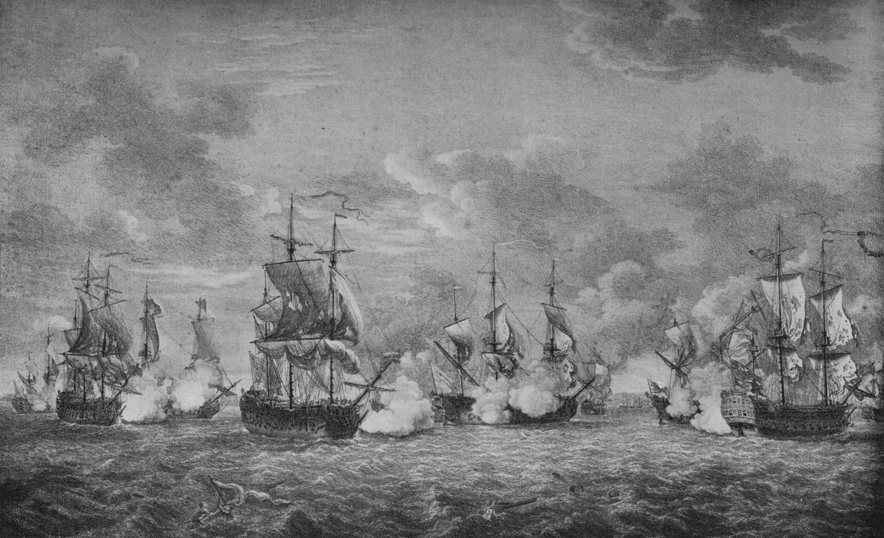 La Batalla de Cap-Français, c1760 de Richard Paton