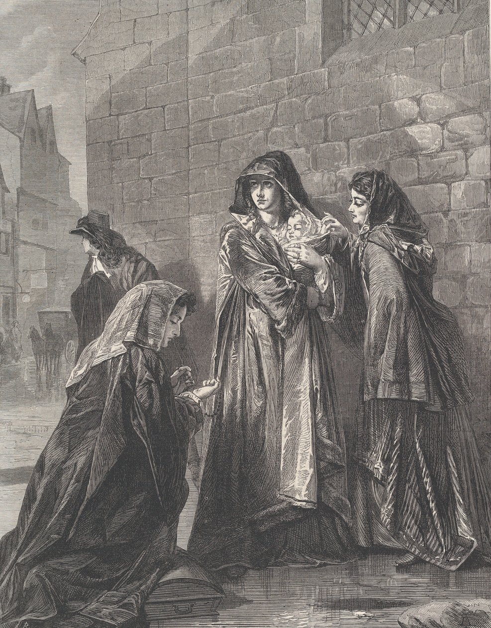 Huida de la Reina de Jacobo II, de Illustrated London News, 3 de agosto de 1872 de Richard Principal Leitch