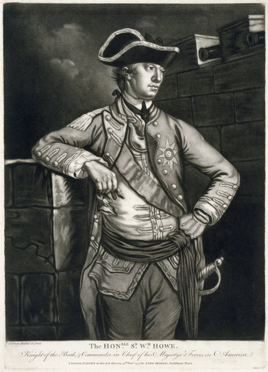 El Honorable Sr. Wm. Howe, Caballero del Baño y Comandante en Jefe de las Fuerzas de Su Majestad en América de Richard Purcell