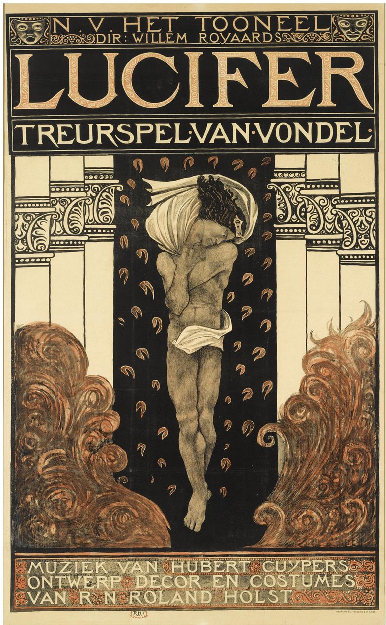 Póster para la obra Lucifer, 1910 de Richard Roland Holst
