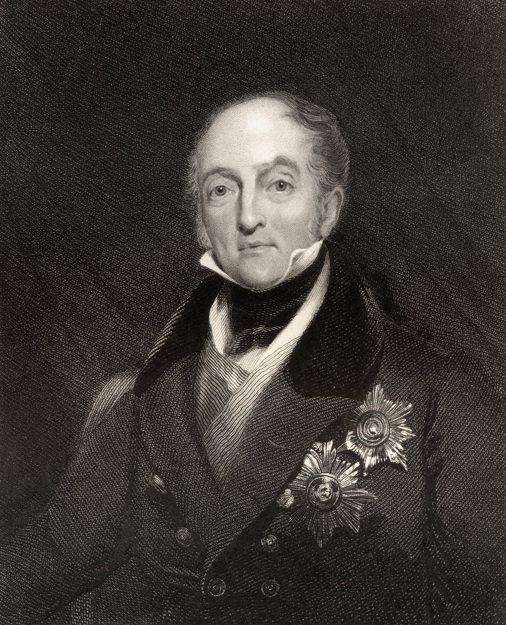 Sir Gore Ouseley, primer baronet, grabado por H. Cook, de 
