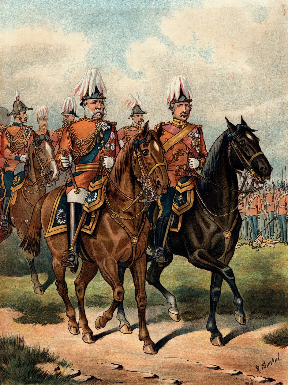 George William Frederick Charles, 2º Duque de Cambridge, soldado británico, c1885 de Richard Simkin