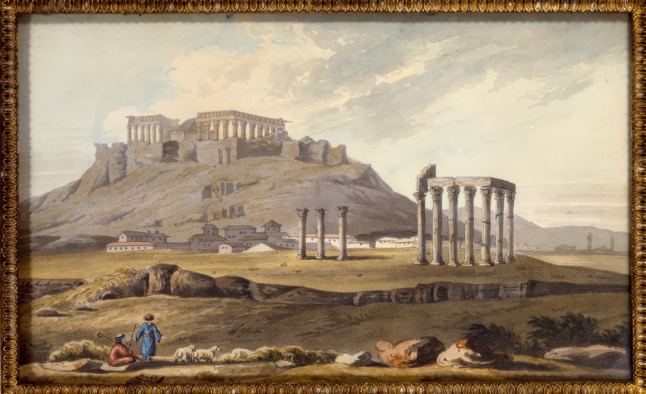 El Templo de Zeus Olímpico y la Acrópolis de Richard Temple